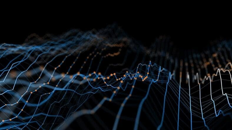 CIM Delta: abstract data lines representing CIM model changes